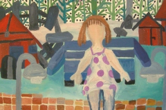Flickan på bänken / The girl on the bench
